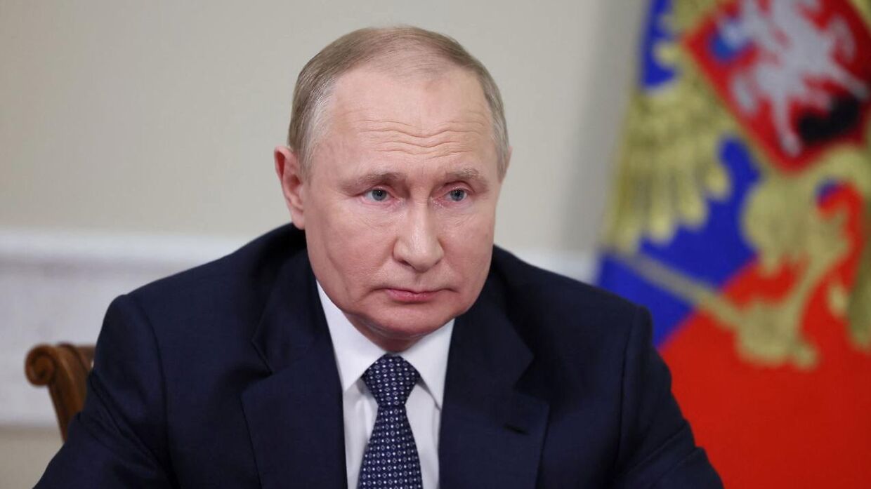 Her ses Ruslands præsident Vladimir Putin. 