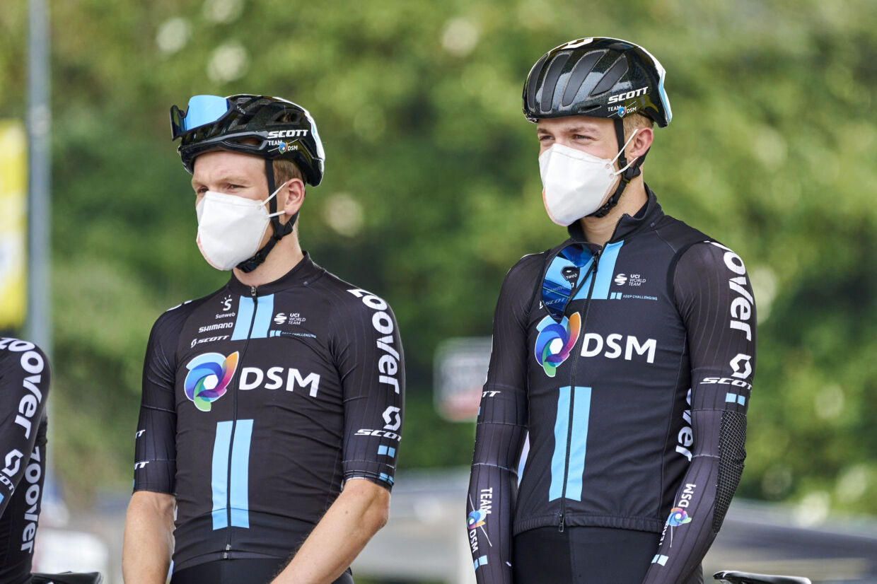 Søren Kragh Andersen og Casper Pedersen var begge en del af DSM&#039;s Tour de France-hold sidste år. (Arkivfoto) Claus Bonnerup/Ritzau Scanpix