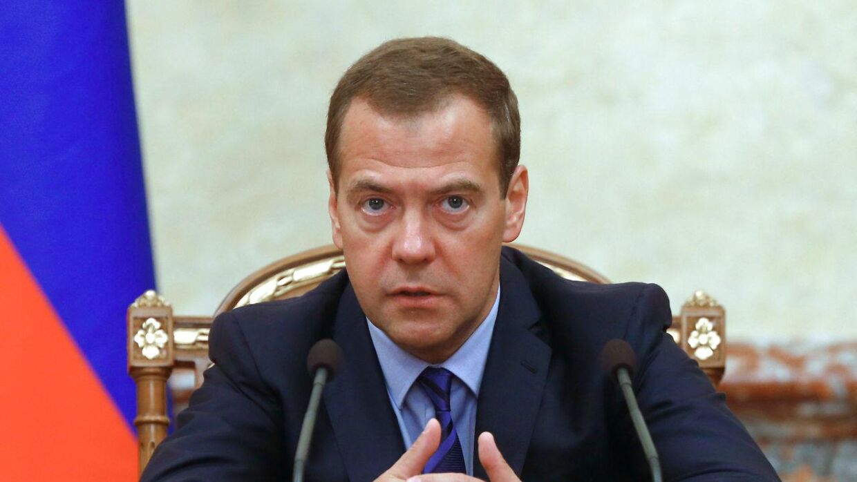 Tidligere præsident Dmitrij Medvedev advarer Vesten mod at nærme sig Krim. (Arkivfoto)
