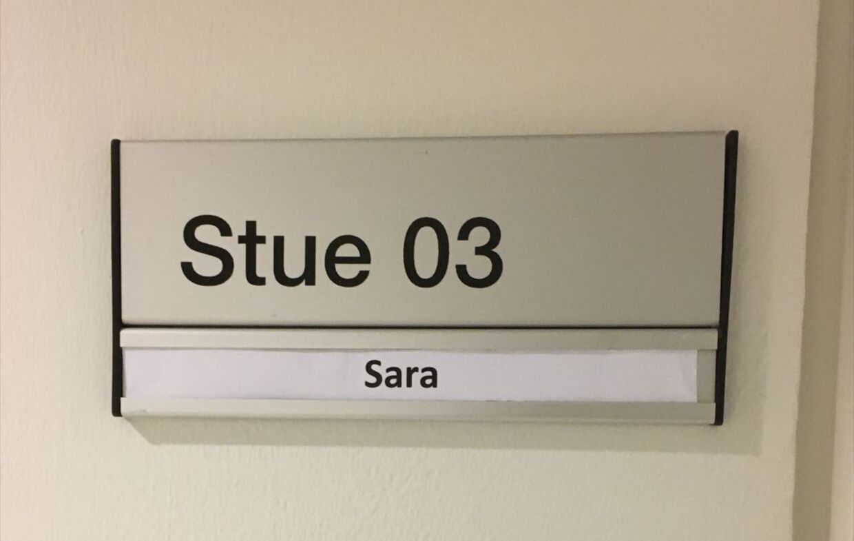 Saras stue på psykiatrisk afdeling. (Privatfoto)