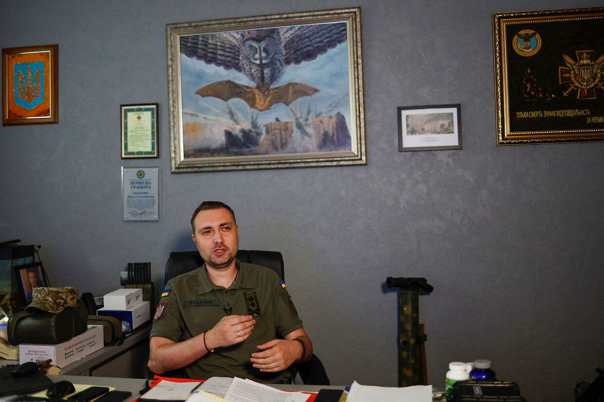 Kyrylo Budanov på sit kontor.