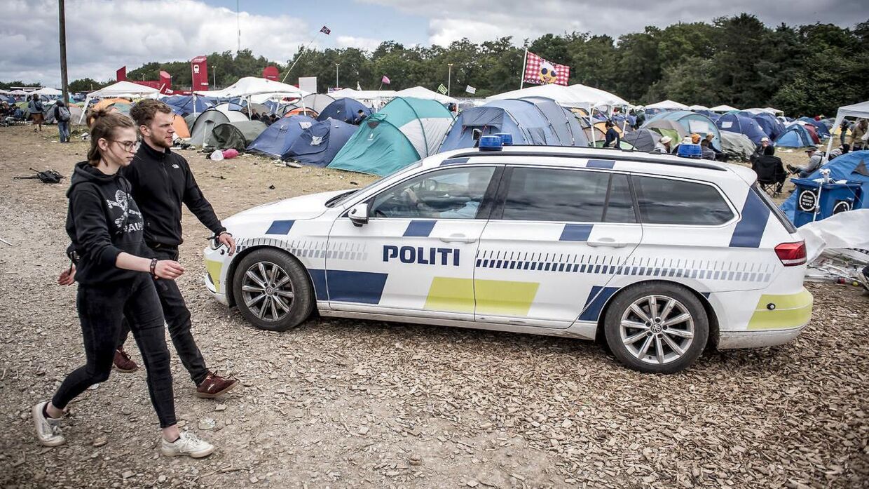 To unge blev tirsdag aften udsat for vold på Roskilde Festival. Billedet er henteet i arkivet og viser altså ikke de to omtalte ofre. (Arkivfoto)