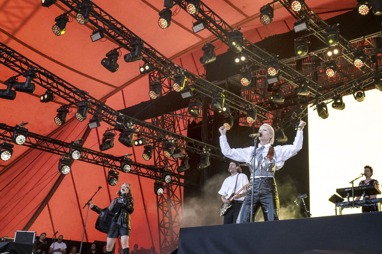 Drew Sycamore åbner Orange Scene på Roskilde Festival onsdag den 29. juni 2022. (Foto: Helle Arensbak/Ritzau Scanpix)