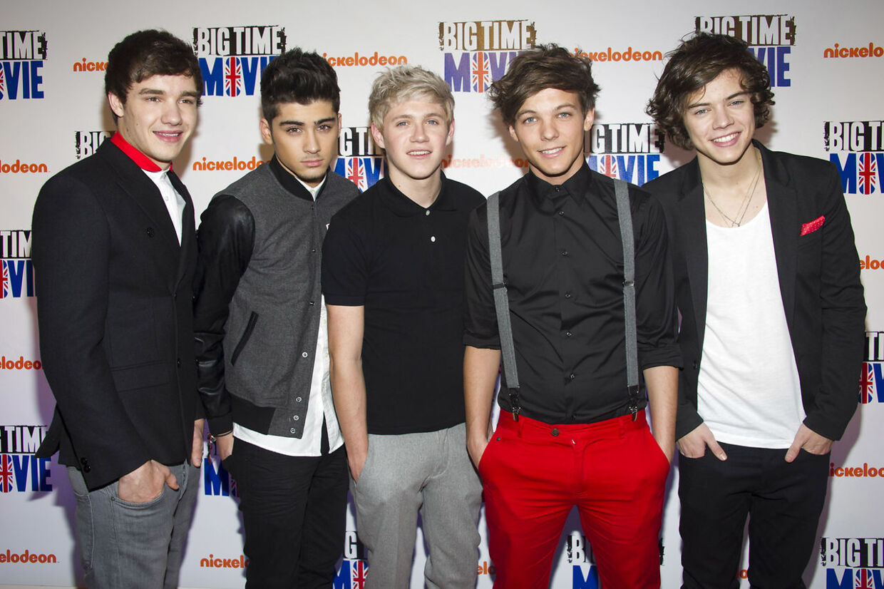 De var kun teenagedrenge, da Liam Payne, Zayn Malik, Niall Horan, Louis Tomlinson og Harry Styles blev verdens bedst sælgende boyband som One Direction. En 16-årig Harry Styles ses yderst til højre.