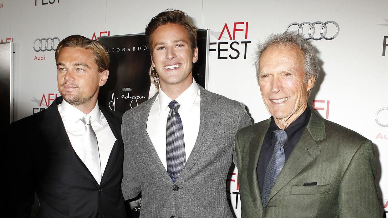 Arnie Hammer, mens han stadig var inde i Hollywoods varme. Her i selskab med Leonardo DiCaprio og Clint Eastwood.