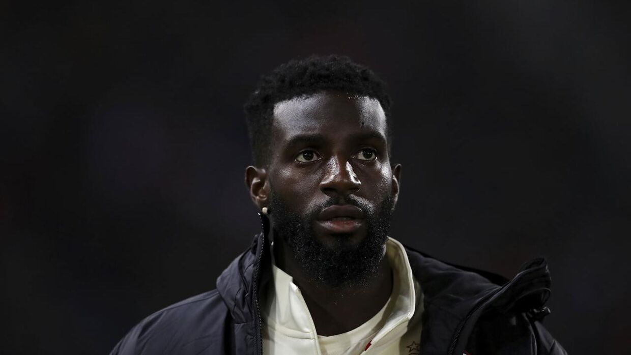 October 23, 2021, Bologna, United Kingdom: Bologna, Italy, 23rd October 2021. Tiemoue Bakayoko of AC Milan makes his way to the bench prior to kick off in the Serie A match at Renato Dall'Ara, Bologna. Picture credit should read: Jonathan Moscrop / Sportimage(Credit Image: © Jonathan Moscrop/CSM via ZUMA Wire) (Cal Sport Media via AP Images)