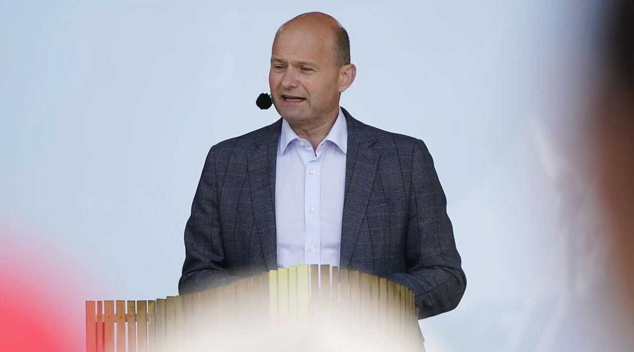 Formand for Konservative, Søren Pape Poulsen, da han holdt partiledertale ved Folkemødet i Allinge tilbage i juni måned