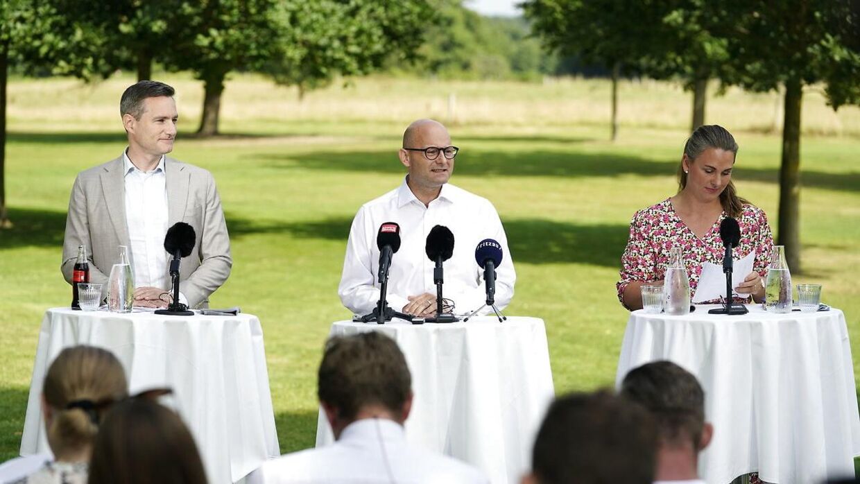Konservative holder pressemøde under sommergruppemødet på Egelund Slot i Fredensborg, onsdag den 17. august 2022.