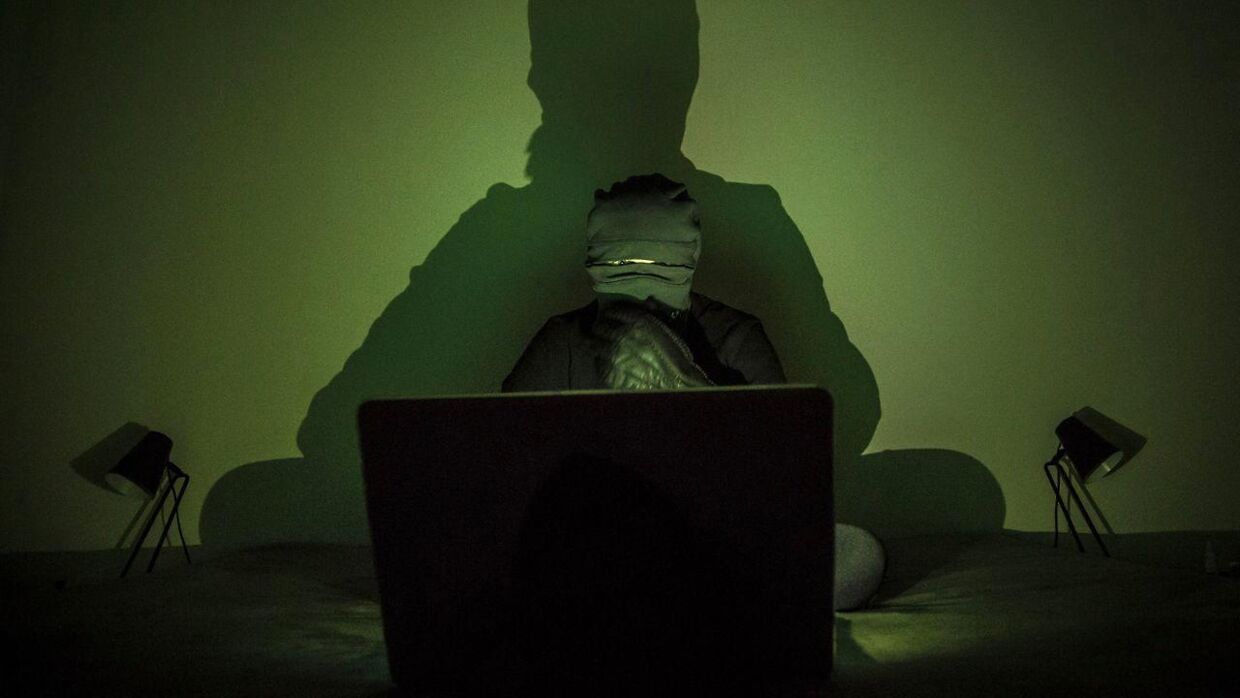 Modelfoto af hacking og IT kriminalitet fotograferet i Ringsted, onsdag den 9. oktober 2019.