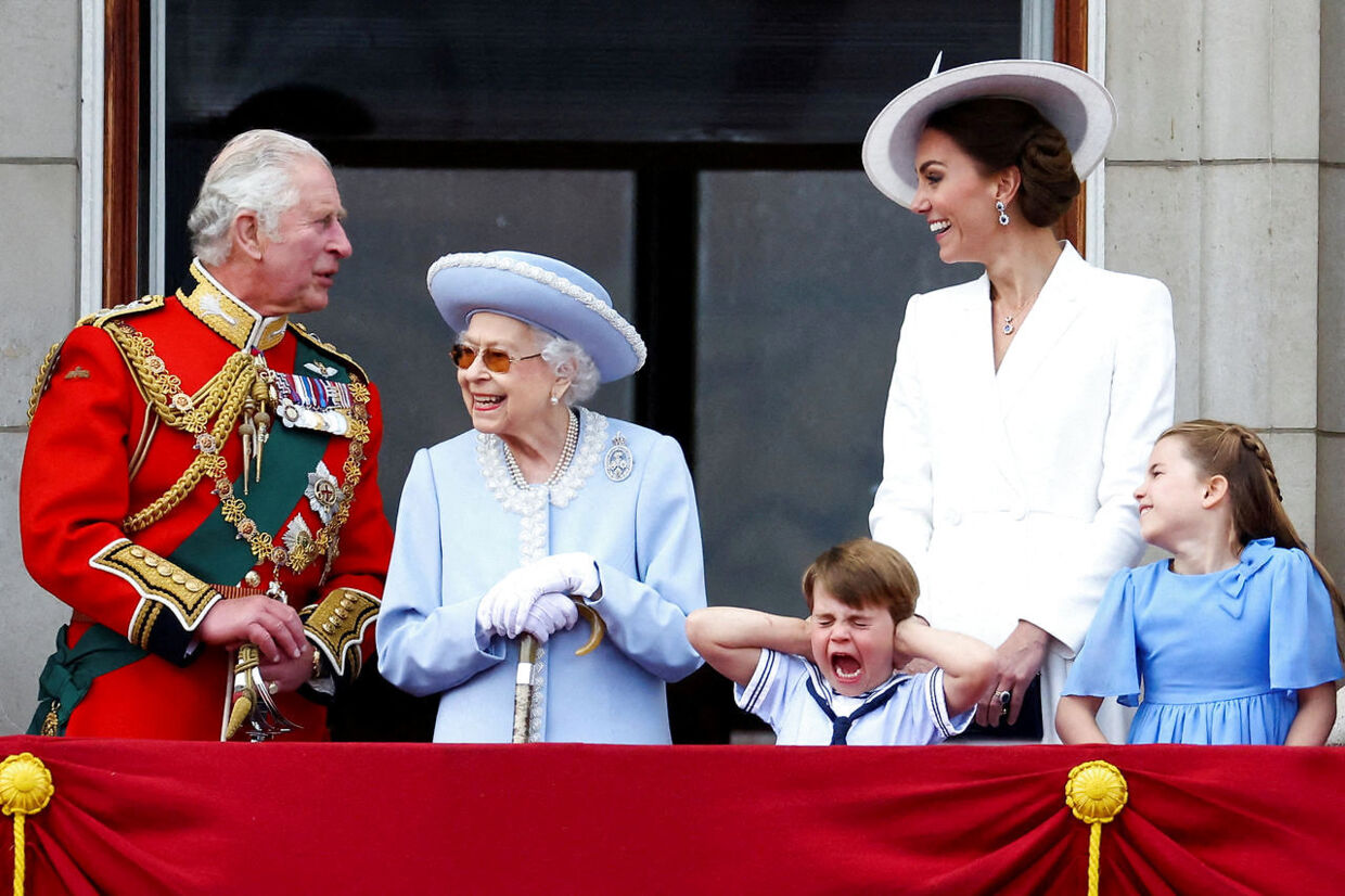 Dronningen under fejringen af sit 70-års jubilæum i juni, hvor lille prins Louis stjal opmærksomheden.