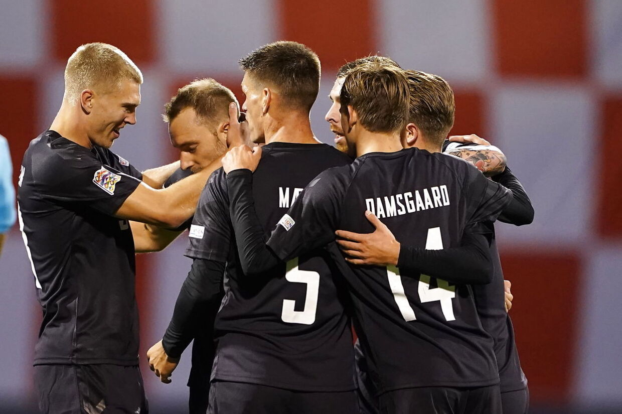 UEFA Nations League gruppe A-kampen mellem Kroatien og Danmark i Zagreb torsdag den 22. september 2022.
