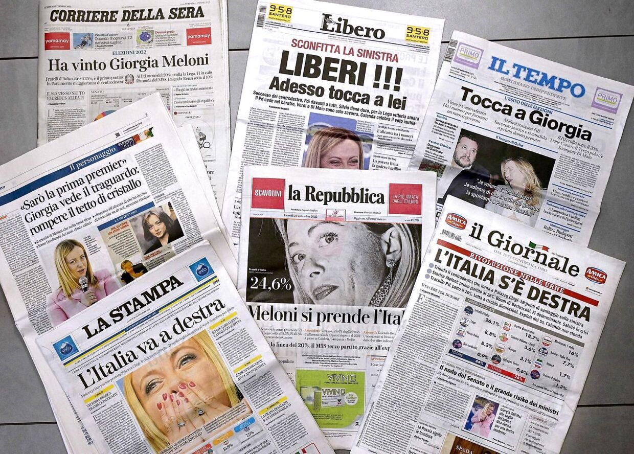 De italienske aviser er ikke i tvivl om, hvor betydningsfuld denne valgsejr kan vise sig at være for Italiens fremtid.