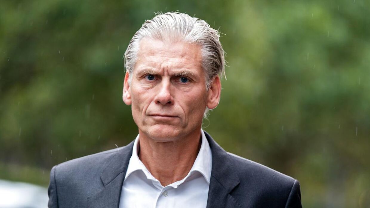 Thomas Borgen, den tidligere topchef i Danske Bank ankommer til retten i Lyngby mandag den 26. september 2022.