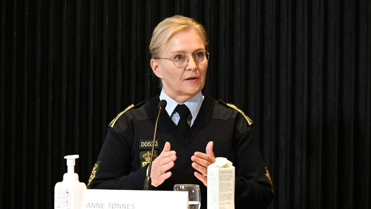 Direktør i Københavns Politi, Anne Tønnes, ses her på pressemødet. 