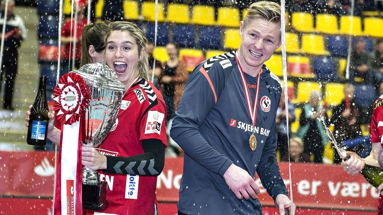 Estavana Polman og Jesper Jensen i 2017, da alt var fryd og gammen.
