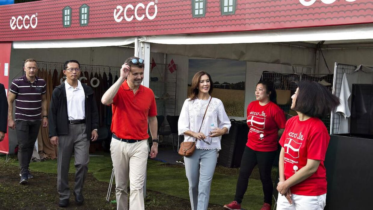 Kronprinsparret har flere gange besøgt ECCO i forbindelse med erhvervsfremstød i udlandet.