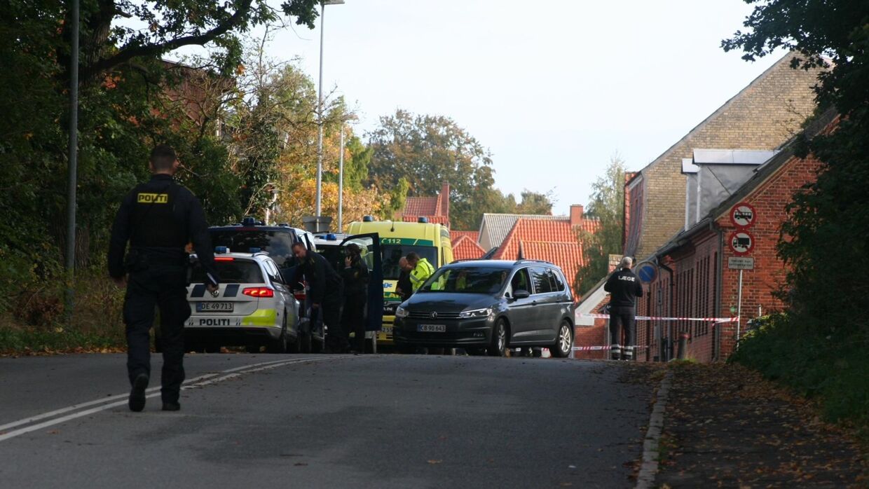 Politiet rykkede ud til et mistænkeligt dødsfald i Vordingborg. 
