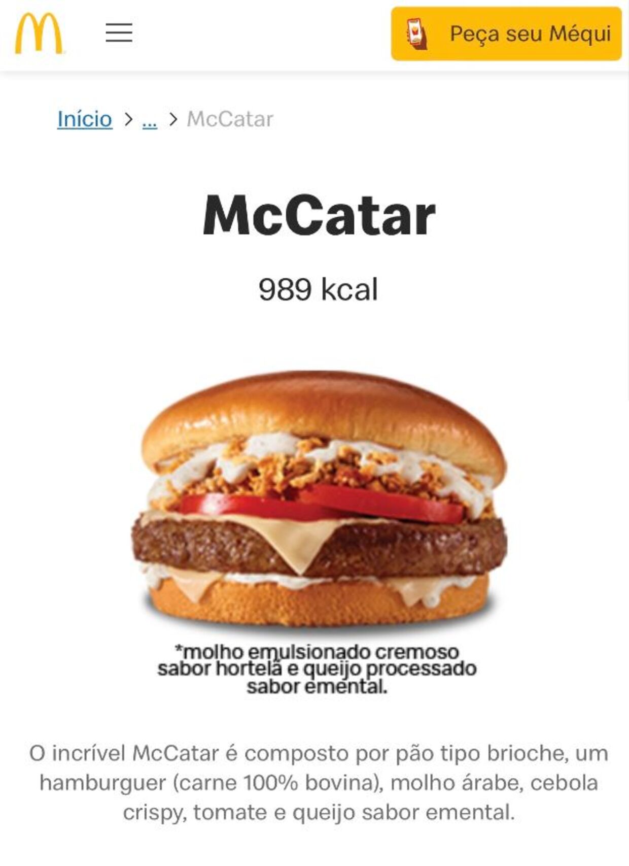 Sådan ser den nye Qatar-burger ud.