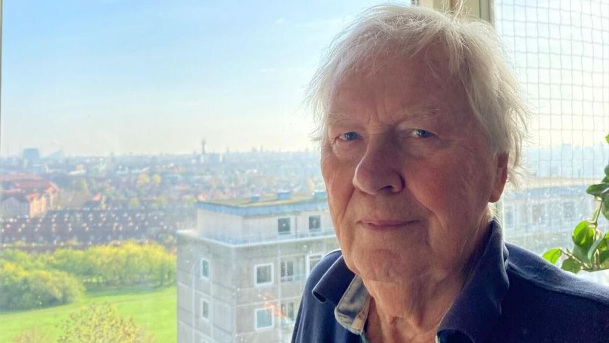 90-årige Thor Nielsen er blot en af de 149 beboere, der nu kræves genhuset fra Bellahøjhusene, efter såkaldte sikkerhedsmæssige hensyn. Foto: Privat