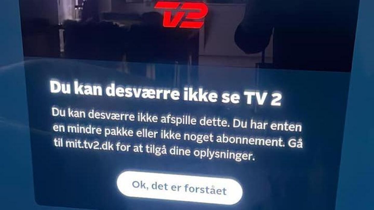 Det er ikke mere end en uge siden, at flere kunder kiggede på sort skærm i 20 minutter på TV 2 Play. Nu fortsætter problemerne. Foto: Privat