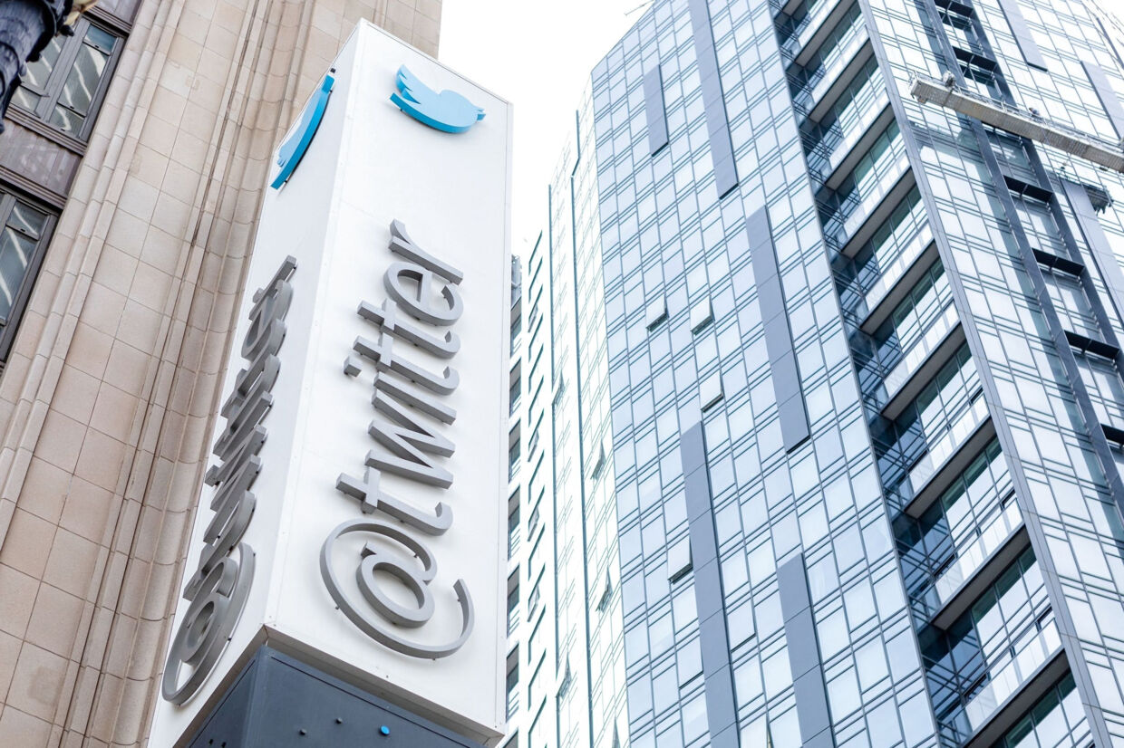 Twitter har bandlyst adgang for medarbejdere på virksomhedens kontorer, mens massefyringer finder sted. Det sker for at beskytte Twitters systemer og brugerdata. (Arkivfoto). Constanza Hevia/Ritzau Scanpix