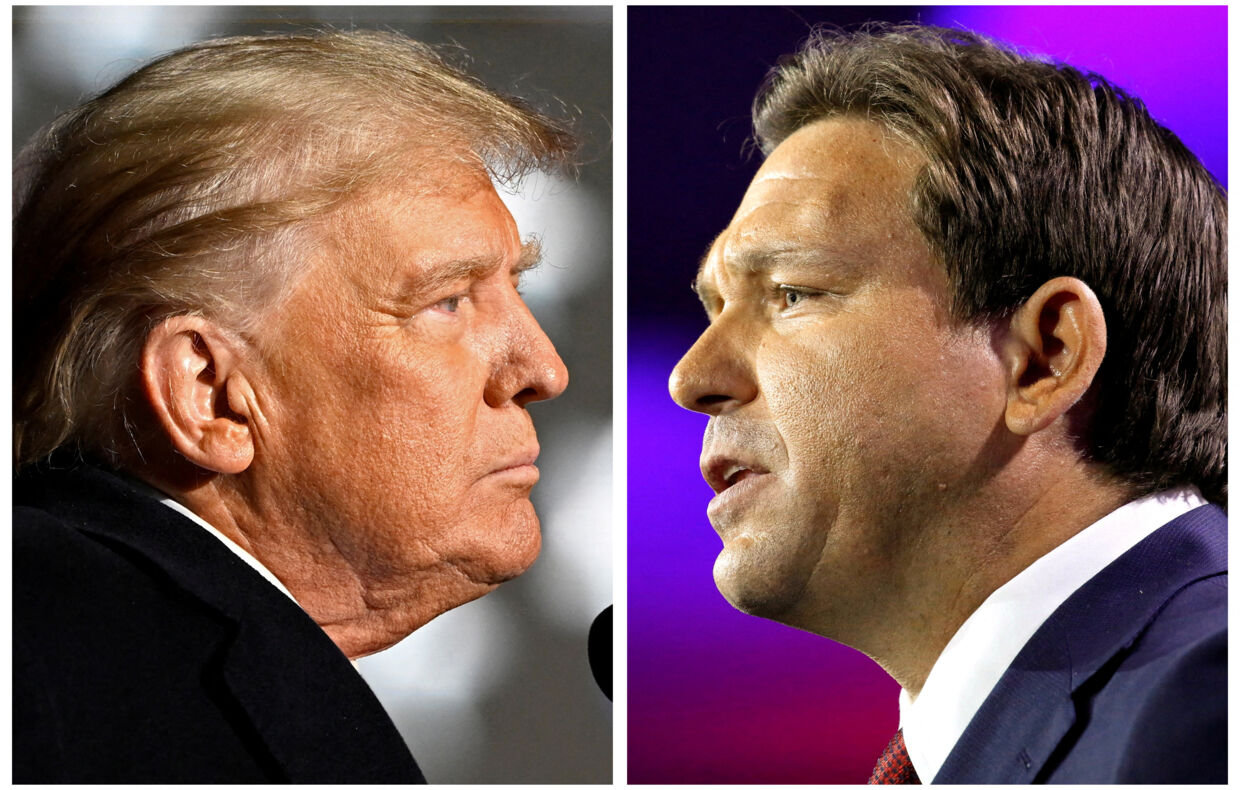Der er udsigt til en drabelig duel om præsidentkandidaturet mellem Donald Trump og Ron DeSantis.