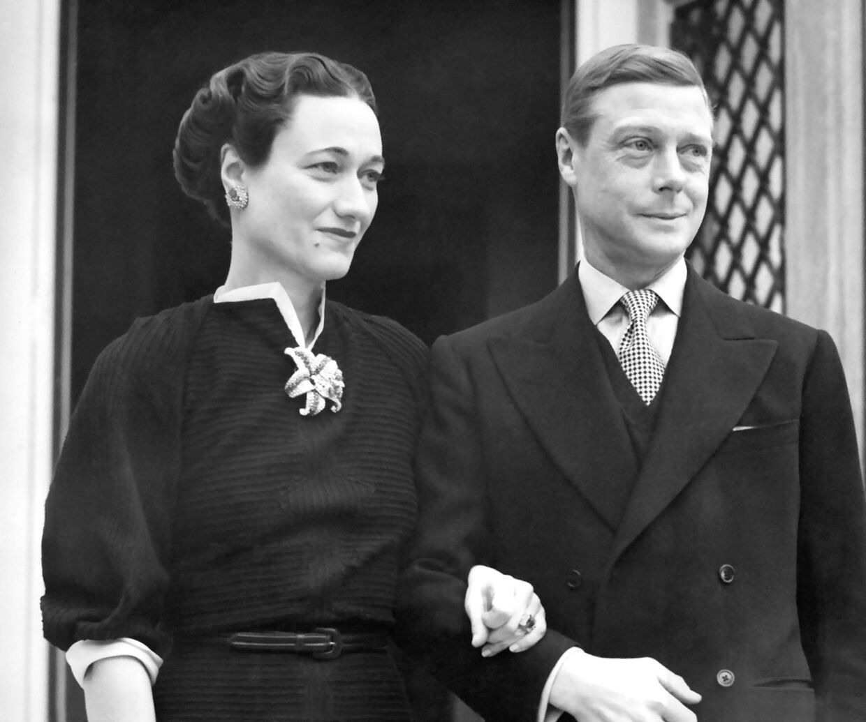 Den tidligere kong Edward med kvinde, han opgav tronen for, Wallis Simpson.