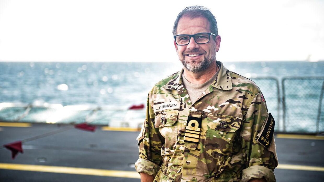Skibschef på det danske støtteskib Absalon, kommandørkaptajn Lars Povl Jensen. Her fotograferet i september 2019.