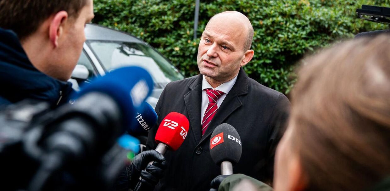Den konservative formand, Søren Pape Poulsen, der hen over weekenden skal kæmpe for sin post, når partiets hovedbestyrelse og forretningsudvalg mødes.