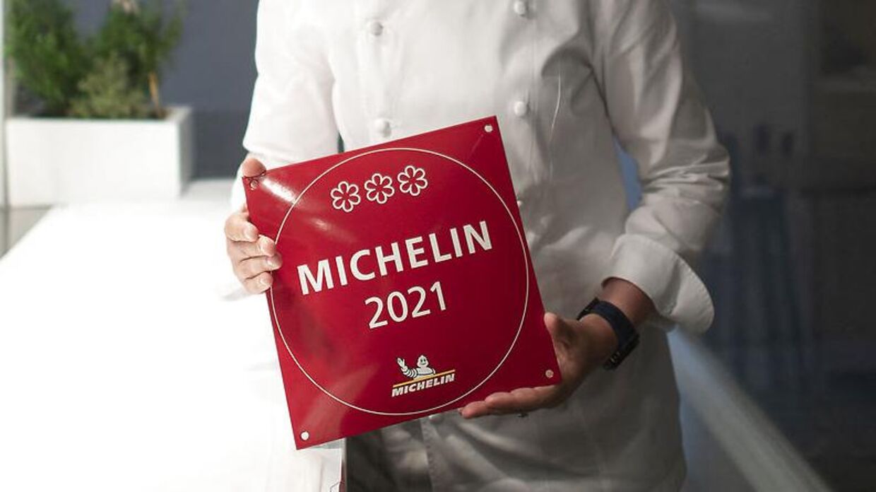 Sådan ser en Michelin-plakette ud.