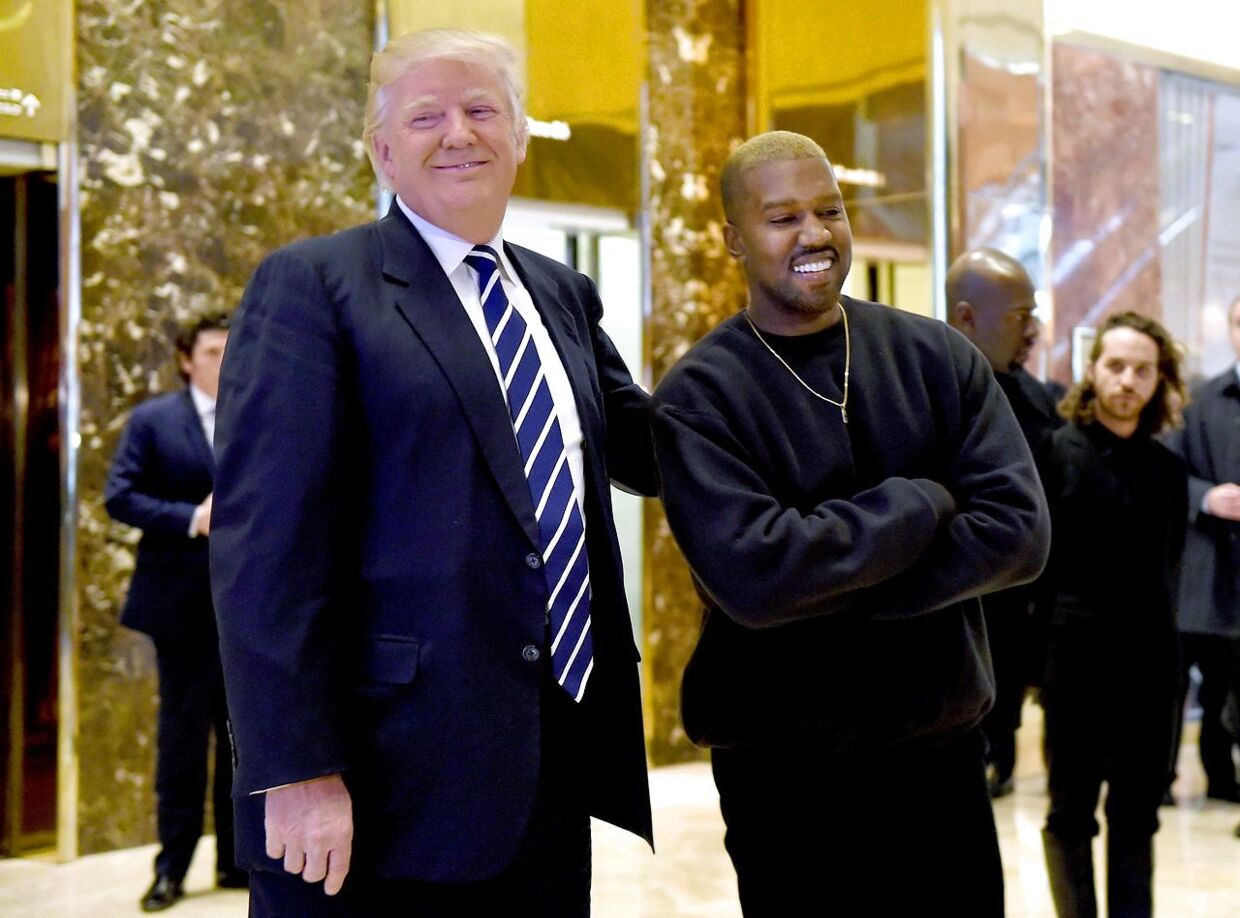 Donald Trump og Kanye West. 