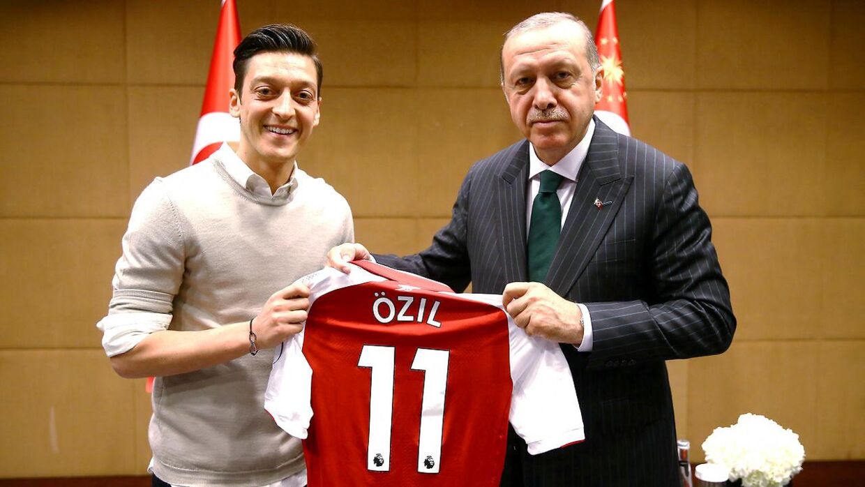 Mesut Özil og Tyrkiets præsident, Tayyip Erdogan, i 2018.