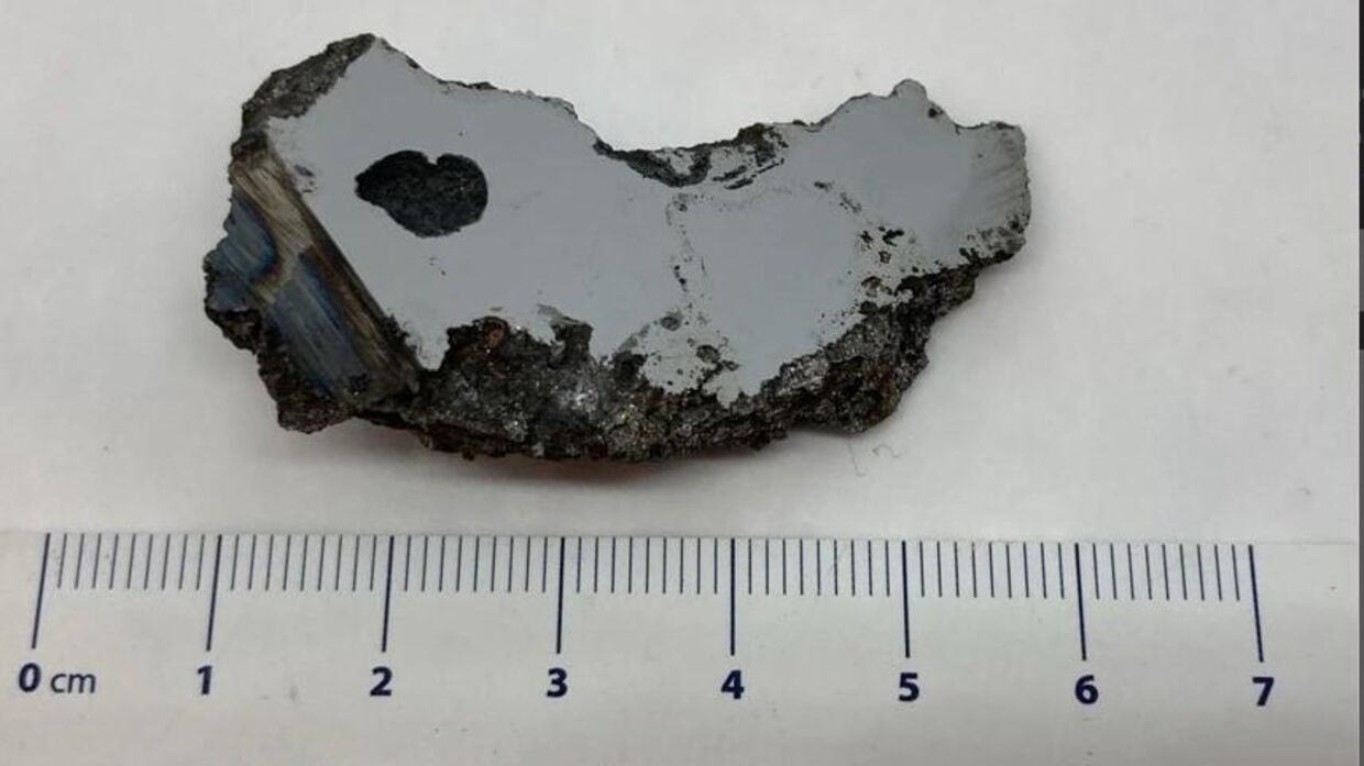 Et billede af meteoritten, der blev fundet i Somalia