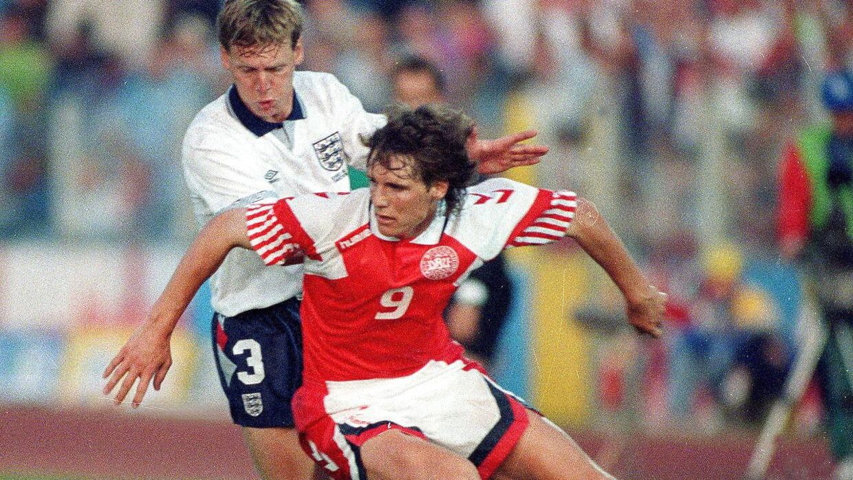 EM 1992, Danmark-England. Flemming Povlsen.
