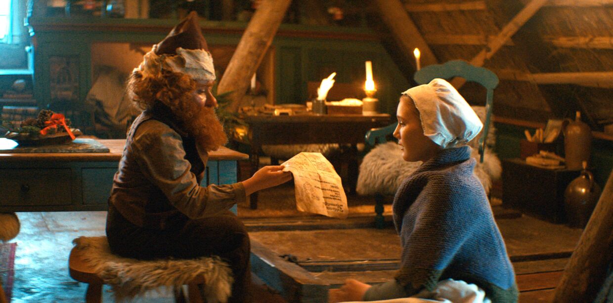 Nissen Rumle og Karen bliver forenet via et magisk julehjerte-ritual.