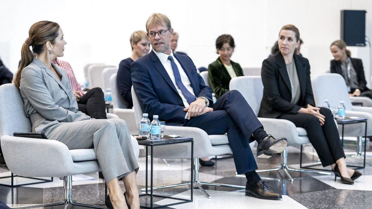 Statsministeren og Kronprinsessen til møde i Dansk Industri i 2020.&nbsp;