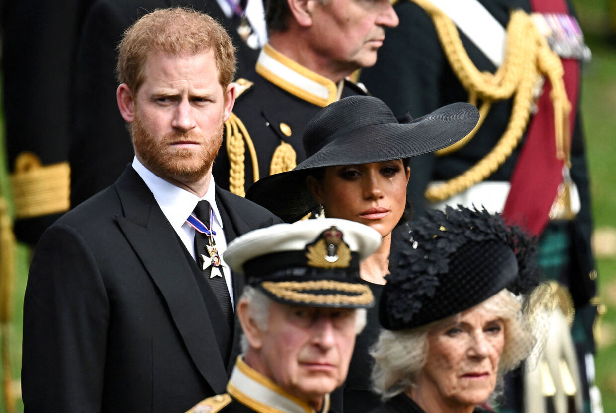 I september deltog Harry og Meghan sammen med resten af den kongelige familie i Dronning Elizabeths begravelse.