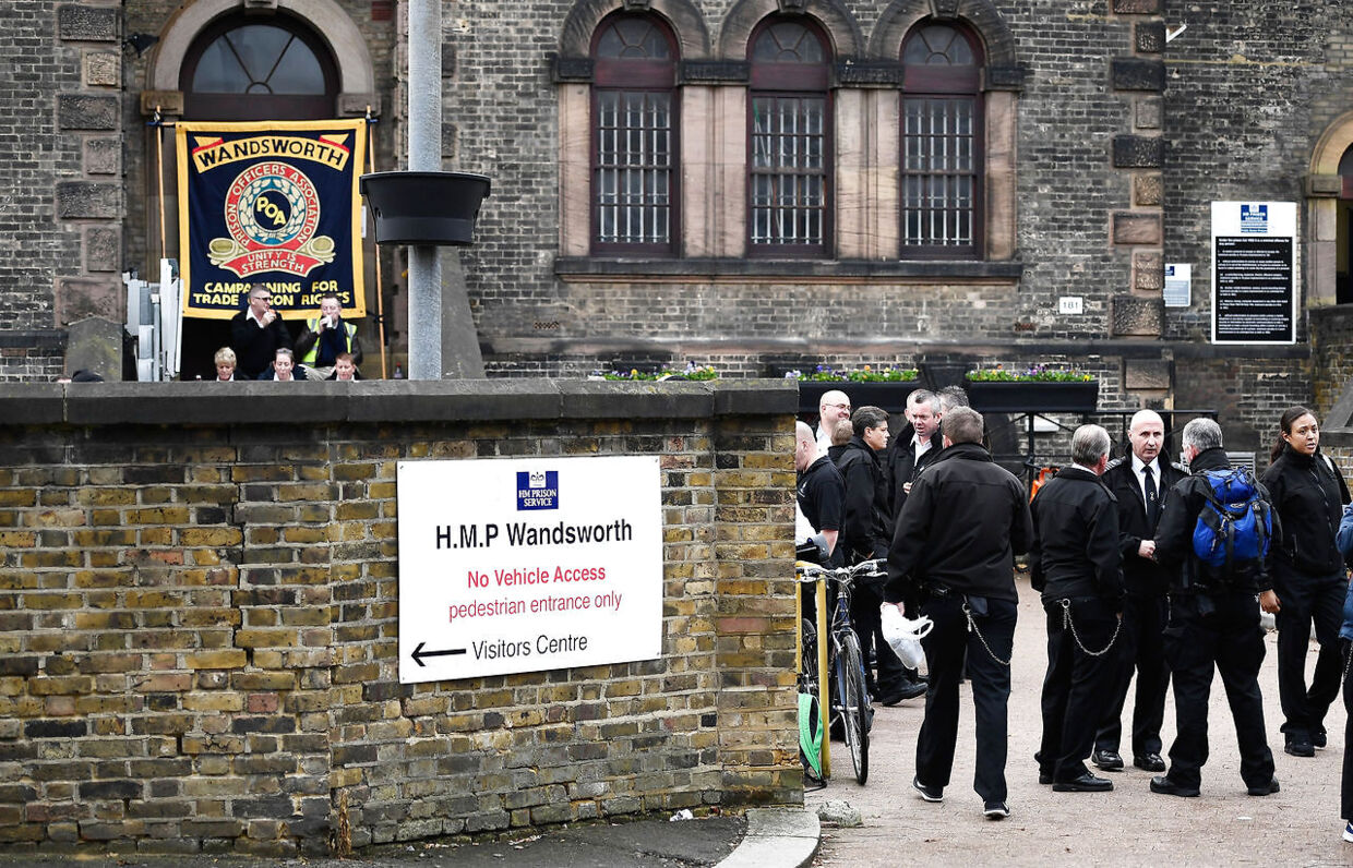 Wandsworth Prison i det sydvestlige London, er et af Englands værste. 