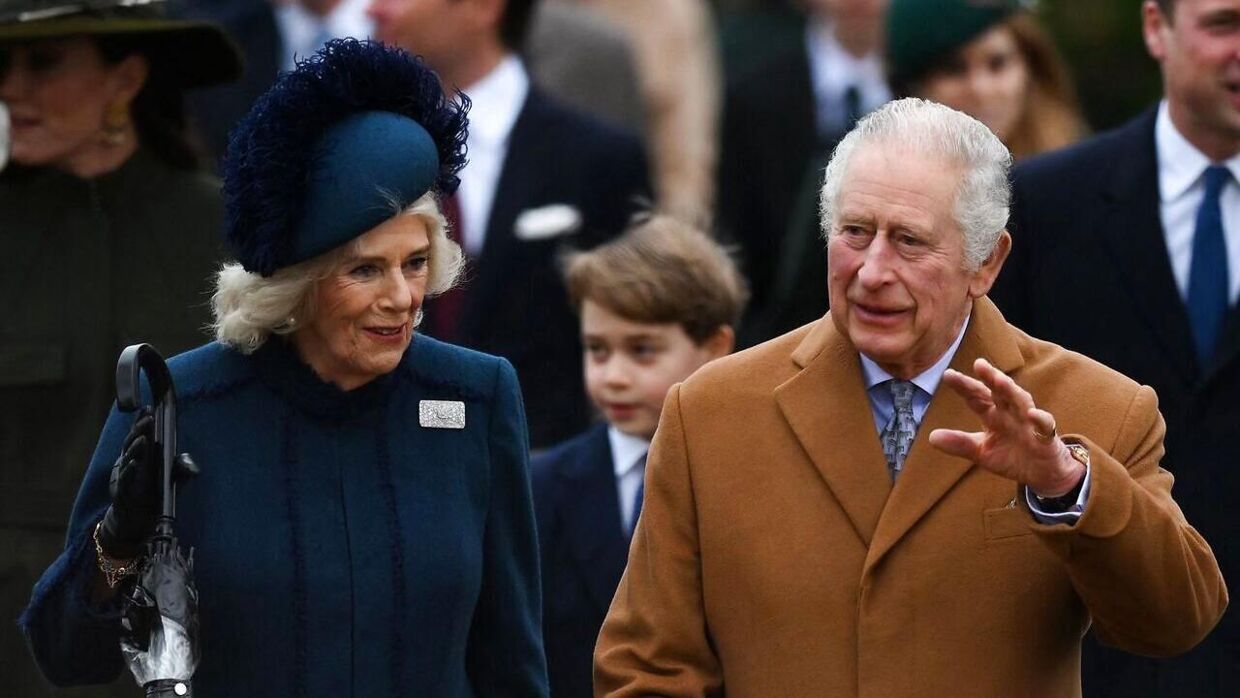 Kong Charles med sin kone, dronningegemalinde Camilla.