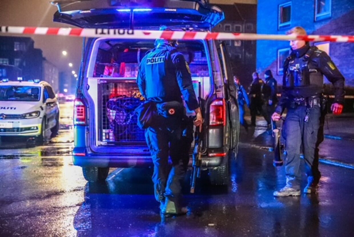 Politiet afgav natten til mandag to varselsskud i Nordvest. Foto: Presse-fotos.dk