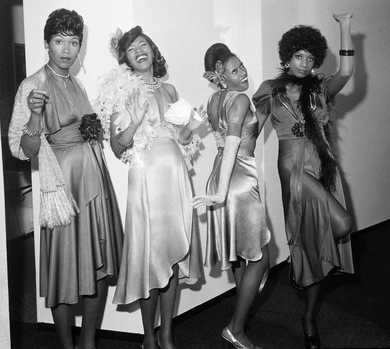 Pointer Sisters – Ruth, Anita, Bonnie og June (fra højre mod venstre) – ses her i 1973.