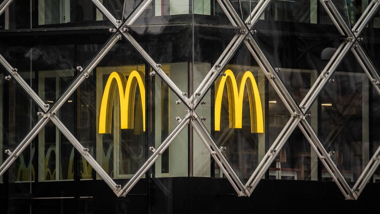 McDonald's ved Rådhuspladsen i København, mandag den 25. januar 2021. Den amerikanske fastfoodkæde McDonald's kommer med årsregnskab torsdag den 28. januar 2021.. (Foto: Emil Helms/Ritzau Scanpix)