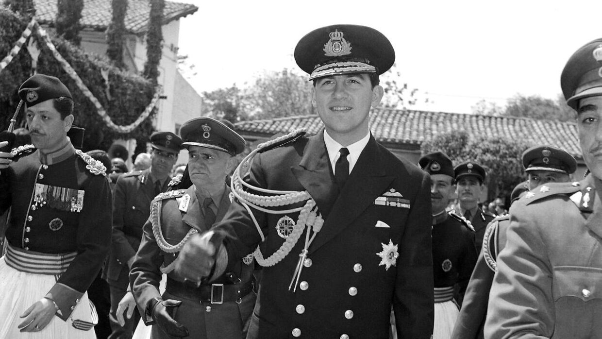 Kong Konstantin i 1964 i Athen.