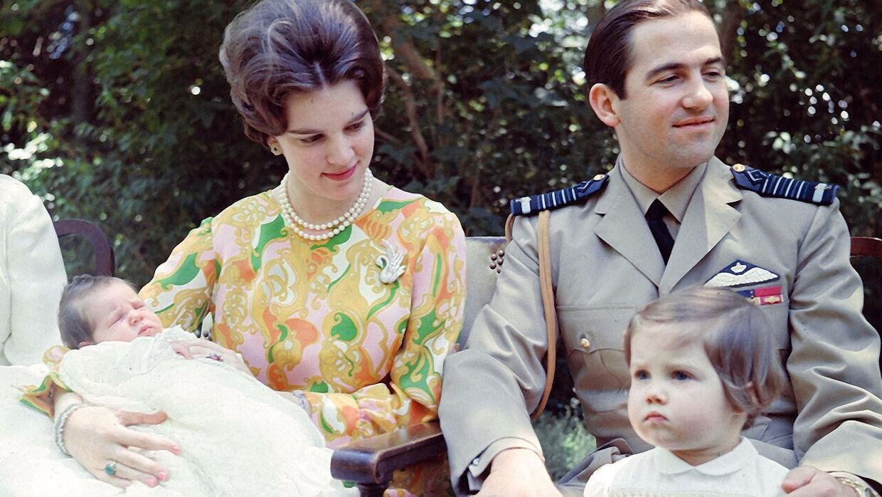 Kong Konstatin og dronning Anne-Marie i Grækenland i 1967.