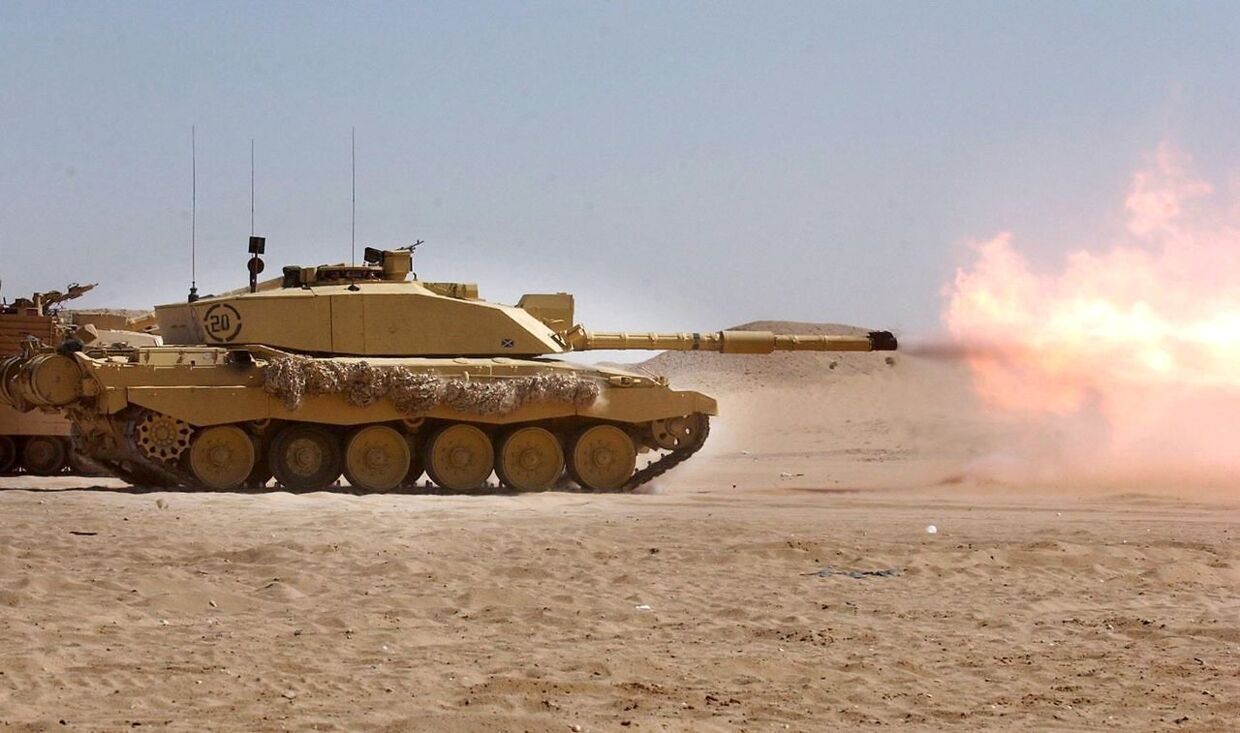 Challenger 2-kampvognen har vist sig effektiv i flere krige. Her bruges den i Kuwait i 2003. Men der er ikke særlig mange af dem klar til brug.