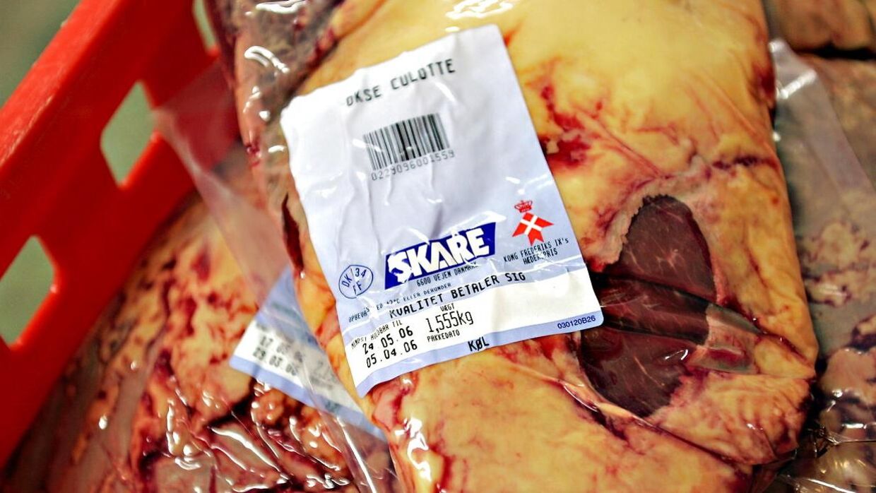 Der er blevet fundet rigtigt meget gammelt kød hos Skare Meat Packers.