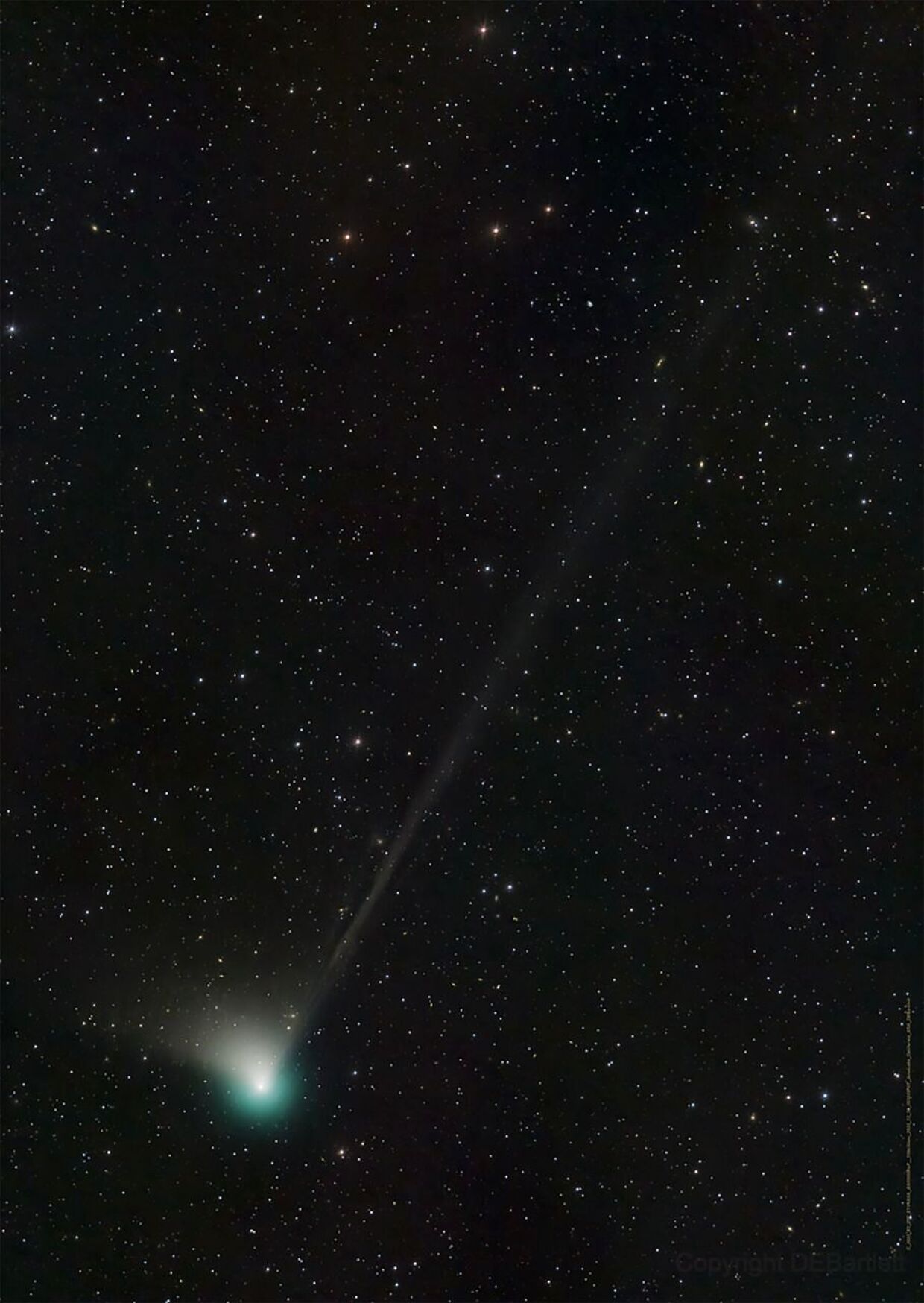Kometen C/2022 E3 (ZTF) kan muligvis ses som en grønlig klat på himlen med det blotte øje, når den kommer tættest på Jorden til feburar.