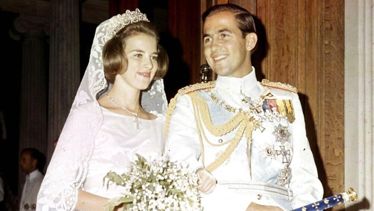 Prinsesse Anne-Marie blev i 1964 gift med kong Konstantin.