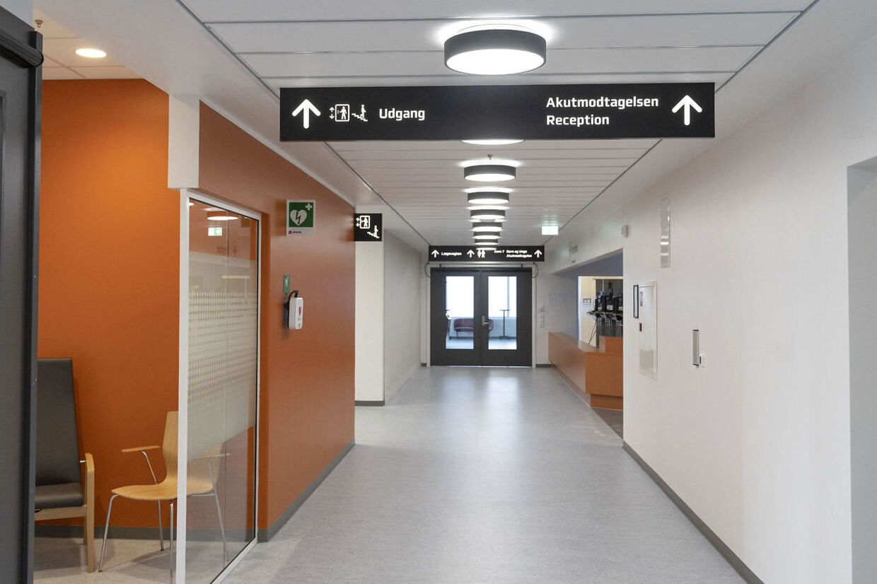 Akutmodtagelsen på Regionshospitalet Gødstrup. Flere ansatte har i pressen åbent fortalt om, hvor pressede de oplever, at arbejdsforholdene er, og det får nu en ekspert til at reagere. (Foto: Bo Amstrup/Ritzau Scanpix)