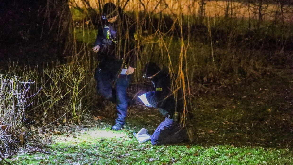 Politiet efterforsker et skyderi i Brøndby Strand, hvor en mand er skud. Foto: Presse-fotos.dk